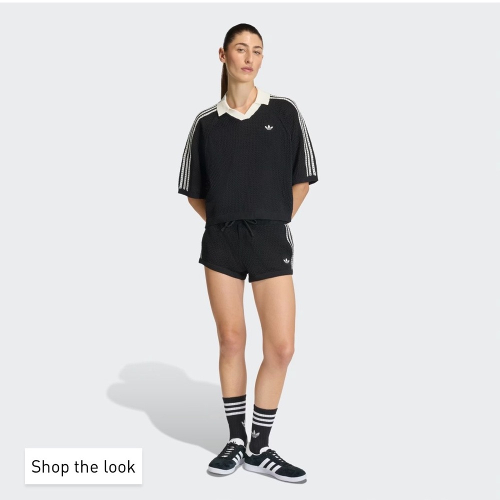 Adidas Black and White Knitted Crochet Set